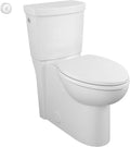 American Standard 2989709.020 Concealed Trapway Cadet Touchless 2-Piece 1.28 GPF Single Flush Elongated Toilet, Seat Included, White
