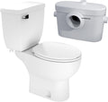 SANIFLO Saniaccess 2 + Toilet Bowl Round + Toilet Tank Bundle - Residential - White