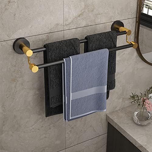 Stainless Steel Hand Towel Bar Holder Wall Mounted Bathroom Accessories Brushed Black Gold Towel Rail for Shower and Bath Durable and Stylish Design (30cm Multi)
