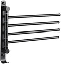 Towel Bar Towel Rail Towel Rack Towel Rail for Bathroom, Rotating Hand Towel Holder, Bath Rail Hanger Towel Holder, 4 Swivel Bars Wall Mounted Towel Holder Towel Bar Rail for Kitchen Bathroom/30Cm