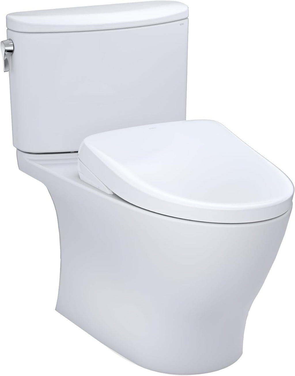 TOTO® WASHLET®+ Nexus® 1G® Two-Piece Elongated 1.0 GPF Toilet with Auto Flush S7 Contemporary Bidet Seat, Cotton White - MW4424726CUFGA#01