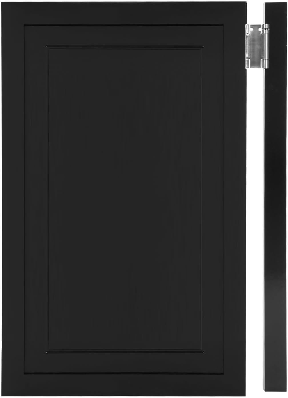 Swinging Doors Cafe Doors with 3 Hinges,Wood Swing Door Interior Saloon Half Partition Door for House Kitchen Shop Entrance Pub Porch(23.6x35.4in-Black-3)