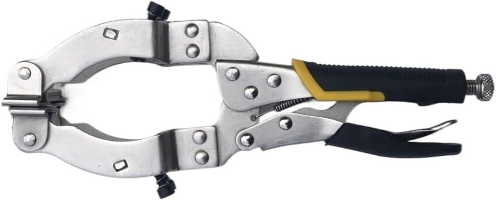 Locking C-Clamp Pipe and Tube Clamp with 4 Pads Vise Grip for Welding Woodworking 11
