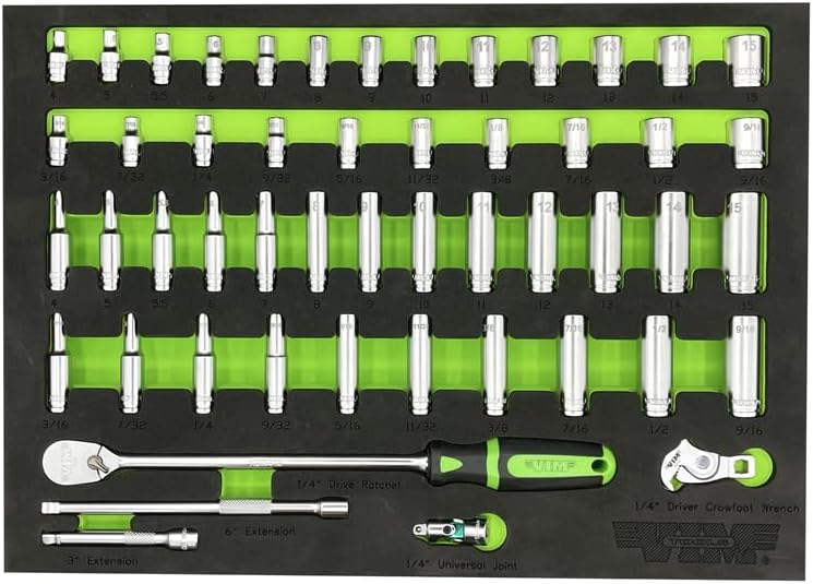 51 PC. 1/4IN DR. SOCKET MASTER SET