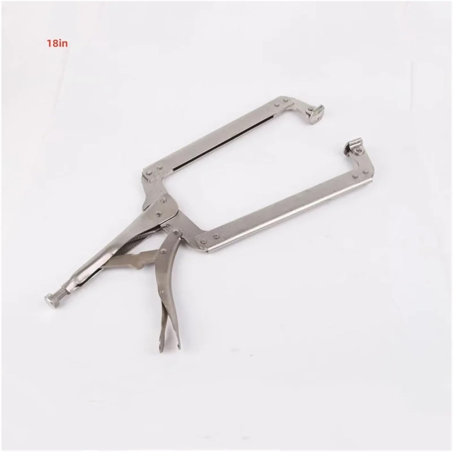 C clamp, 1Pcs C Clamp Locking Pliers 23cm Vise Grip Welding Steel Woodworking Tenon Locator(18in)