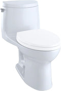 TOTO® UltraMax® II 1G® One-Piece Elongated 1.0 GPF WASHLET®+ and Auto Flush Ready Toilet with CEFIONTECT®, Cotton White - CST604CUFGT40#01