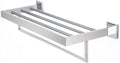 Towel holder Towel Racks Bathroom Towel Rack Wall Mounted Towel HolderSus Bathroom Towel RackTowel Holder Towel Shelf Hanger Wall Mount Towel Bar/Matte Black/a (Color : Matte Black)(Polished Chrome)