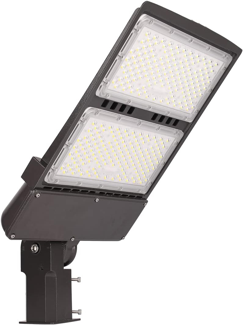 300W LED Parking Lot Light Outdoor,Adjustable Slip Fitter Mount,IP65 Waterproof Commercial Led Shoebox Area Lighting,5000K Daylight,39000LM,UL Listed (300Watt)
