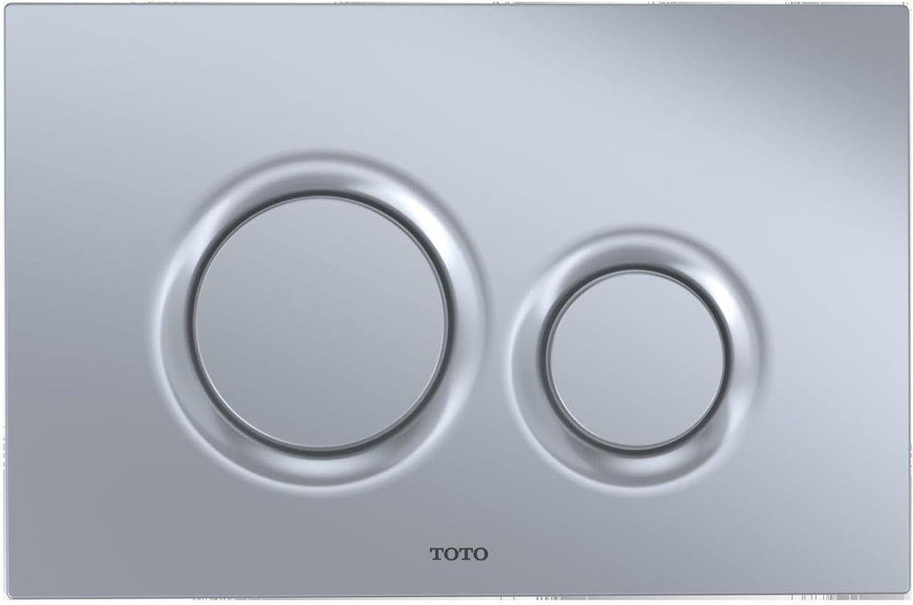 TOTO® RP® Compact Wall-Hung Elongated Toilet and DuoFit® In-Wall 0.9 and 1.6 GPF Tank System Copper Supply Line, Matte Silver - CWT427227CMFG#MS