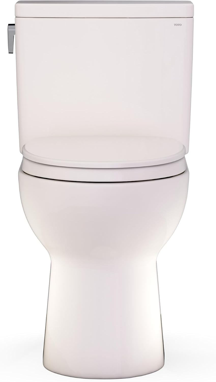 TOTO® Glaston™ Two-Piece Elongated 1.28 GPF WASHLET®+ and Auto Flush Ready Universal Height Toilet with CEFIONTECT® and SS124 SoftClose® Seat, Bone - MS472124CEFG#03