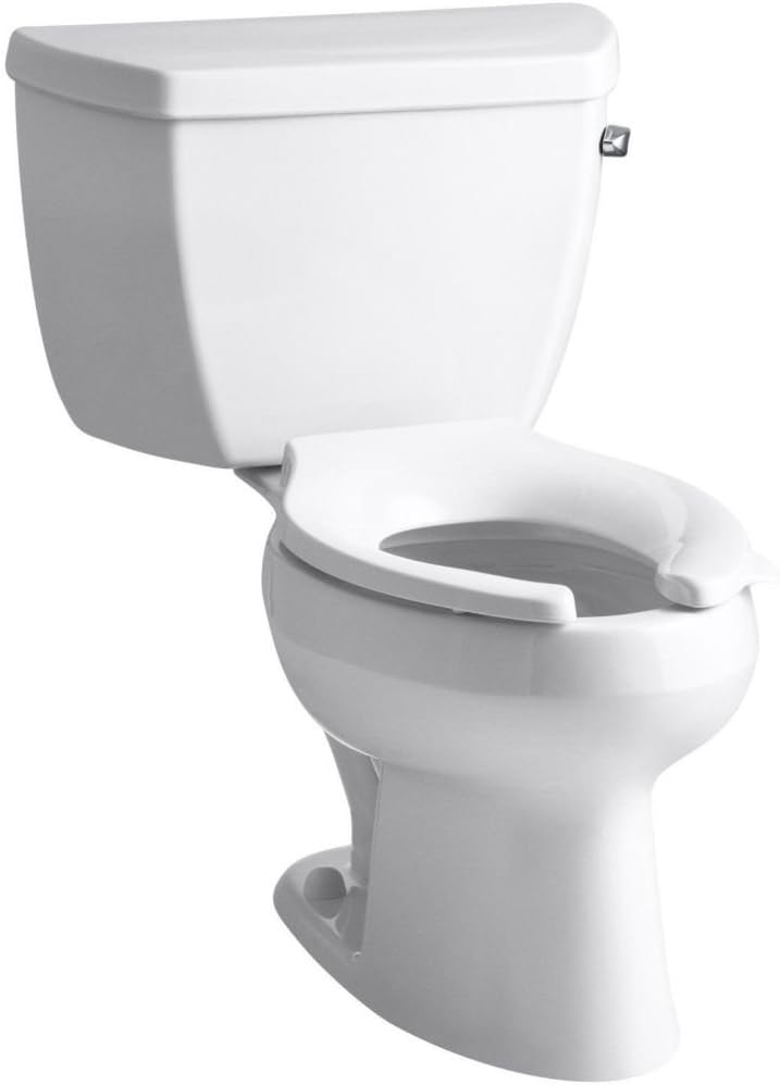 Kohler 3505-TR-0 Wellworth Classic Two-piece elongated 1.6 gpf toilet with tank cover locks, less seat