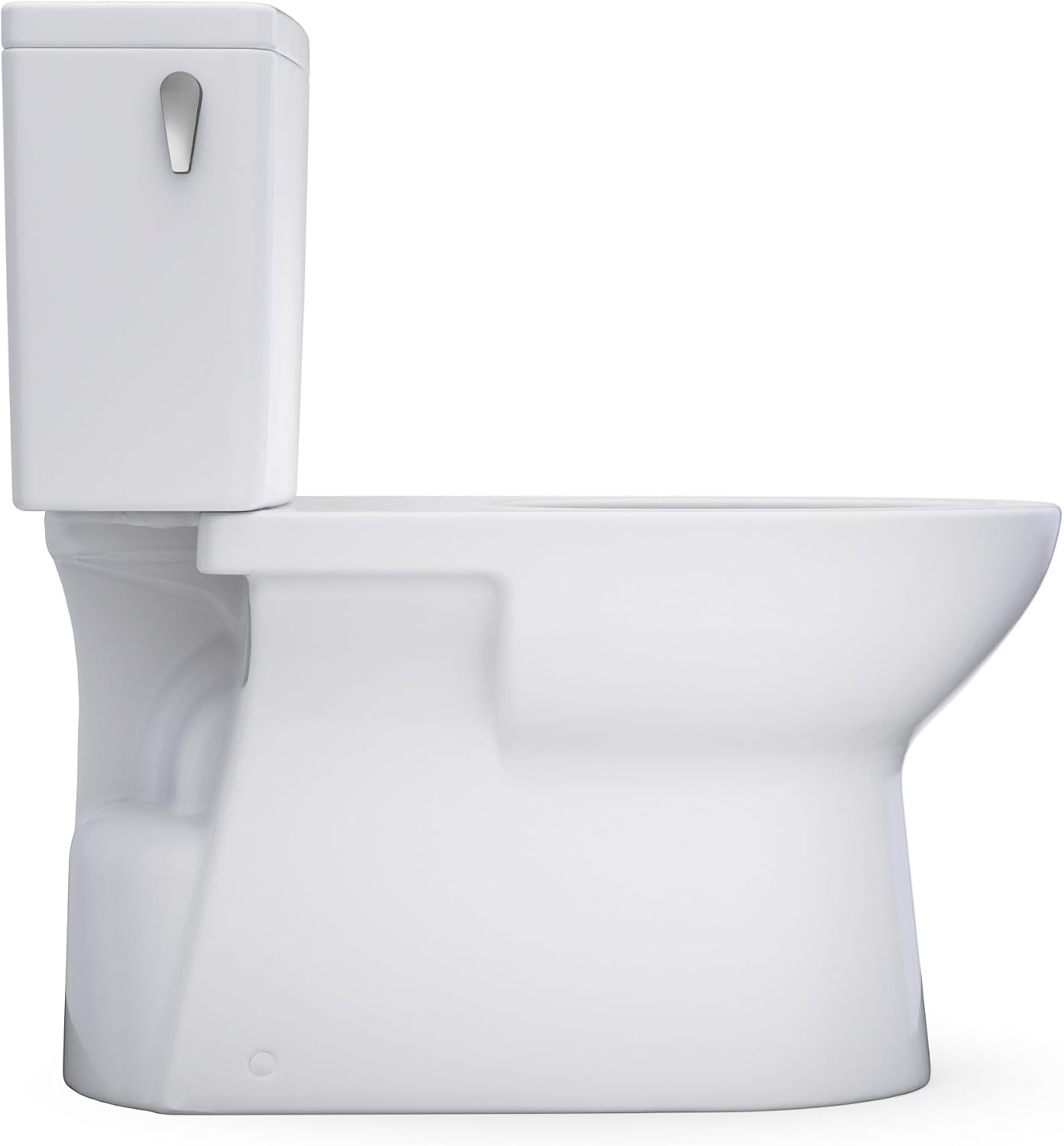 TOTO® Glaston™ Two-Piece Elongated 1.28 GPF Universal Height Toilet with CEFIONTECT®, Cotton White - CST472CEFG#01