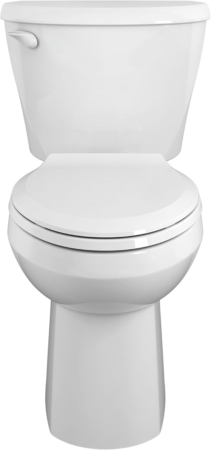 American Standard 250AA104.020 Colony 3 Two-Piece Toilet, Elongated Front, Chair Height, White, 1.28 gpf