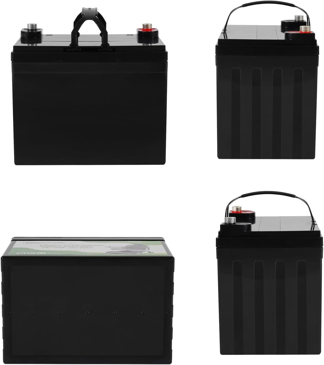 Casil 2-Pack 12V 33Ah AGM Deep Cycle Mobility Scooter & Wheelchair Batteries – Compatible with Jazzy Power Chairs, Pride Go-Go, Select 6
