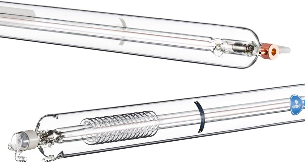 OMTech 130W CO2 Laser Tube for Laser Engraver & Cutter Machine, 1650mm 80mm Dia Laser Cutter Tube with Borosilicate Glass 10000hr MTTF, Laser Cutting Engraving Machine Replacement Tube for Wood Stone