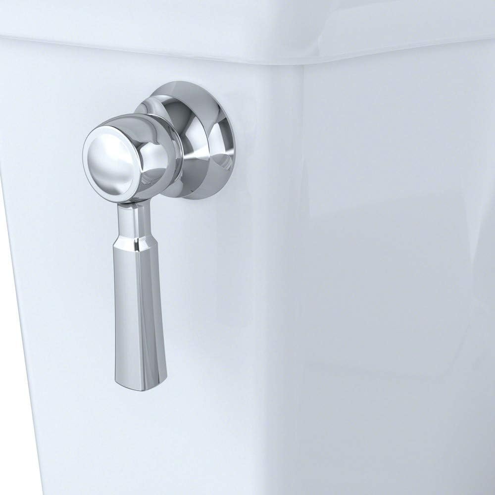 TOTO® Promenade® II One-Piece Elongated 1.28 GPF Universal Height Toilet with CEFIONTECT, Cotton White - MS814224CEFG#01