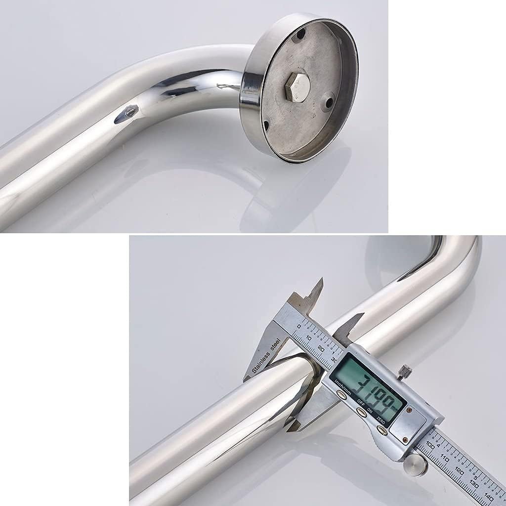 Universal Towel Rack, Bathroom Grab bar, Mirrored Shower Polished Chrome Toilet Safety Support bar