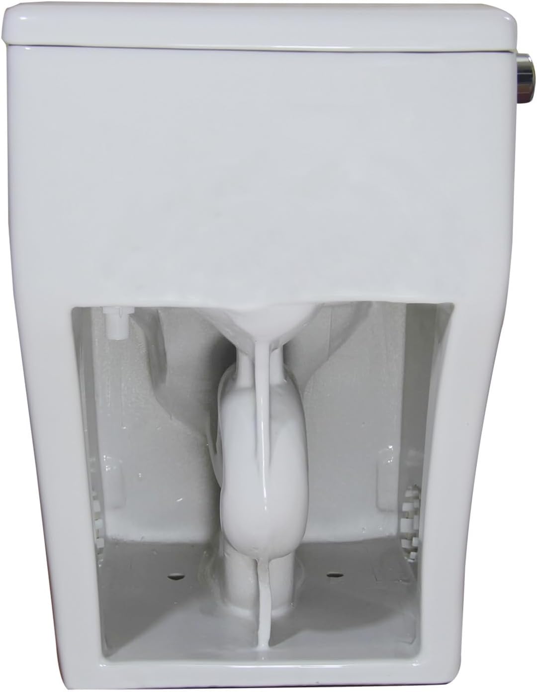 WinZo 2 PACK Elongated One Piece Toilet, Low Profile High Efficiency 1.28 GPF Single Side Flush, Space Saving Design, White