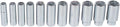 Wright Tool 414 1/2 Inch Drive 11 Piece 6 Point Deep Socket Set 1/2 to 1-1/8 Inch Forged Steel USA Made Wright Drive 2.0 Gripping
