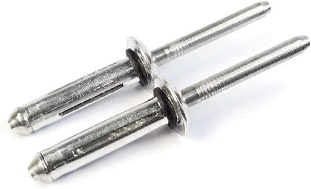 Aluminum Tri-Fold Recessed Crown Dome Head Pop Rivets with Sealing Washer #6-4 x 1/4' QTY 250