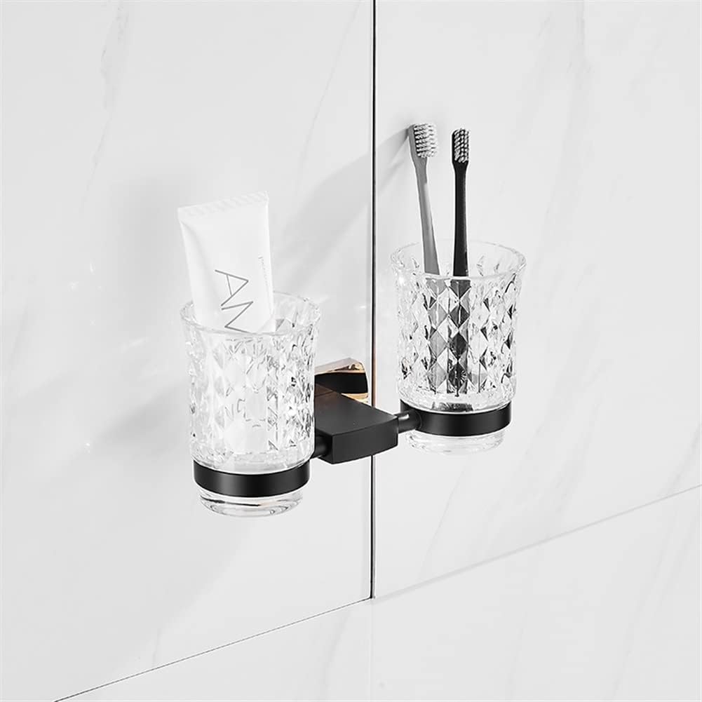 Towel Bars Black Gold Creative All-Copper Towel Rack, Bar, Toilet Paper Holder, Robe Hooks, Bathroom Hardware Set Hardware