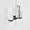 Towel Bars Black Gold Creative All-Copper Towel Rack, Bar, Toilet Paper Holder, Robe Hooks, Bathroom Hardware Set Hardware