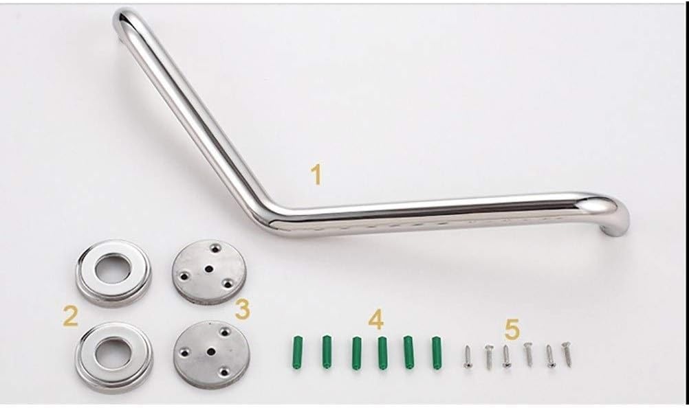 handrail Handrails Grab Bar Brass, Bathtub Handrail Bathroom Shower-Slip Polished Chrome Elderly Disabled Pregnant Women Handle Towel Rack/Silver