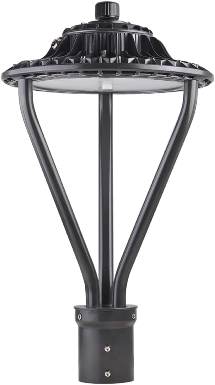 Power Adjustable 75W 100W 150W LED Post Top Light with Photocell Sensor 3000K 4000K 5000K 3CCT tunable for Outdoor Garden Yard Area Lighting, Fit 2-3/8' and 3' Tenons