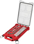 28pc 48-22-9481 for Milwaukee 3/8' Ratchet and Socket Set Length 9.73 in Height 16.38 in Width 2.52 in