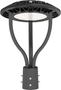 LED Post Top Pole Light with Dusk to Dawn Photocell, 3CCT & 4 Wattage Selectable (20W/30W/40W/60W), 0-10V Dimmable, 140LM/W, IP65 Waterproof Outdoor Area Lighting, 100-277VAC