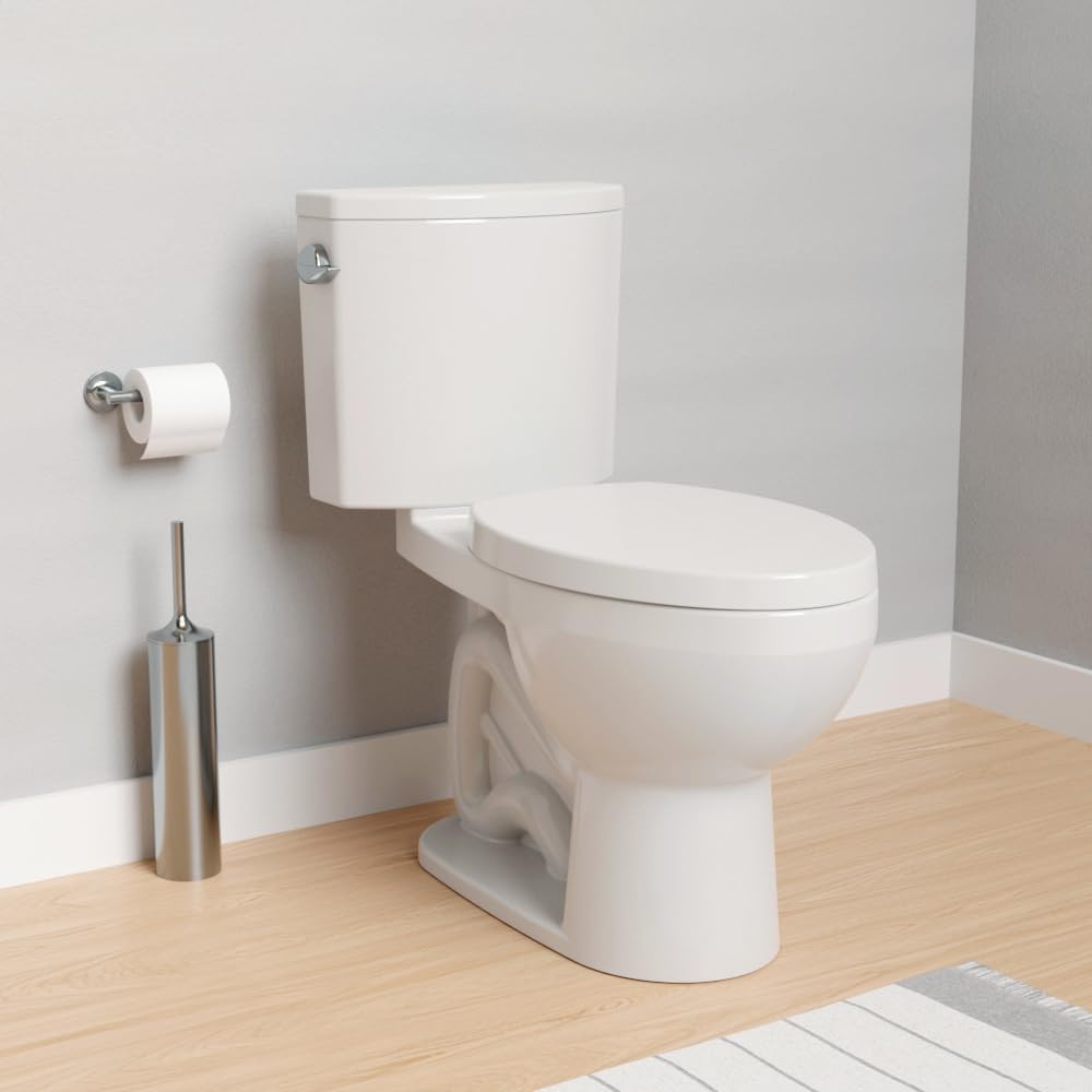 No.1 PRO Series 1.28 GPF Left Lever Single Flush Two Piece Toilet (with Seat) - White