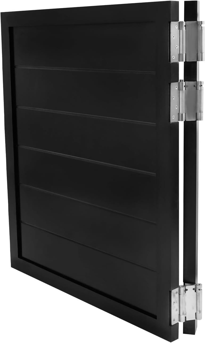 Swinging Doors Cafe Doors with 3 Hinges,Wood Swing Door Interior Saloon Half Partition Door for House Kitchen Shop Entrance Pub Porch(31.5x35.4in-Black)
