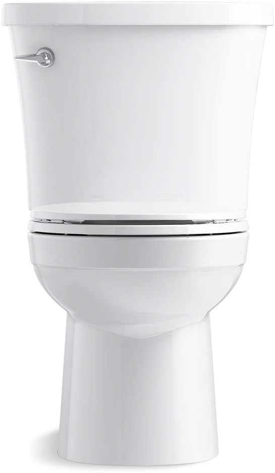 KOHLER Kingston™ Two-Piece Round-Front 1.28 Gpf Toilet with Left-Hand Trip Lever