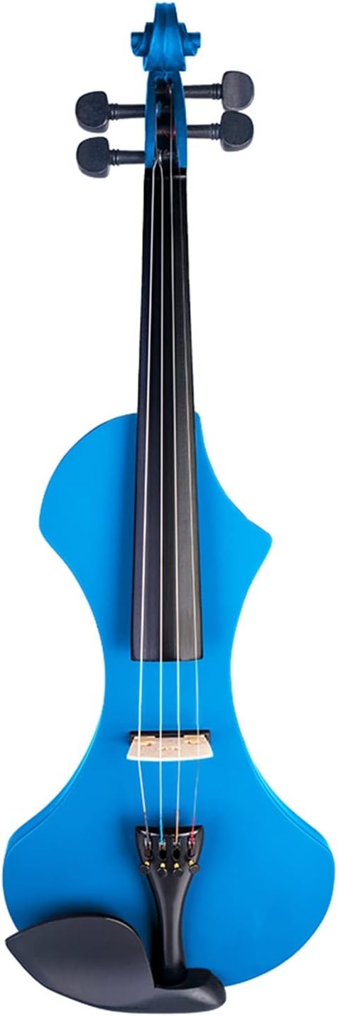 TSTS Professional 4/4 Electric Violin Musical Instrument Kit Solidwood Body with Brazilwood Bow and Case Adults Violins