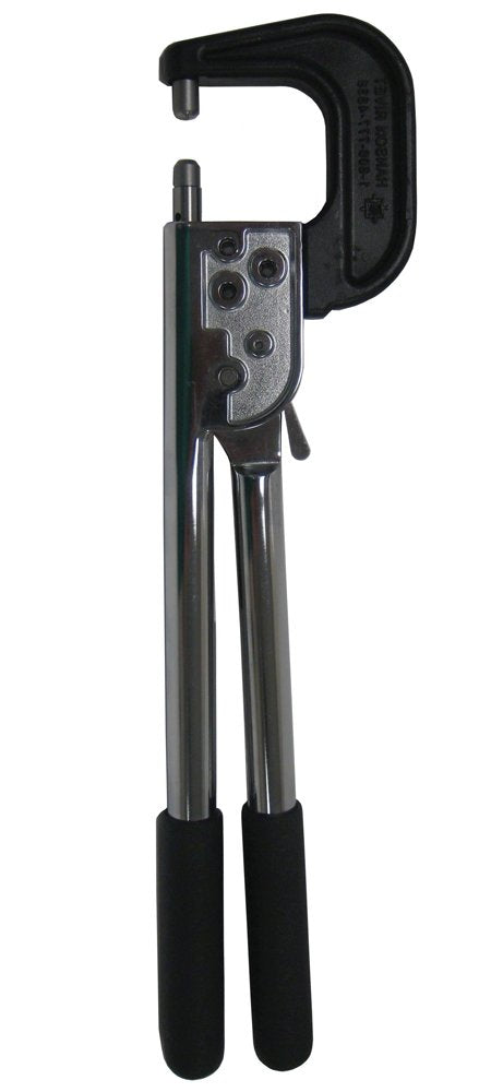 Hand Rivet Squeezer for Solid and Tubular Rivets with 2' Reach and 2' Gap. Will Set Rivets up to 1-3/4' Long. Also Includes 2 Flush Squeezer Dies.