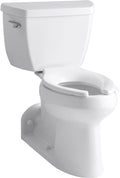 Kohler K-3578-T-0 Two-Piece Elongated Toilet Bowl 1.0 GPF White