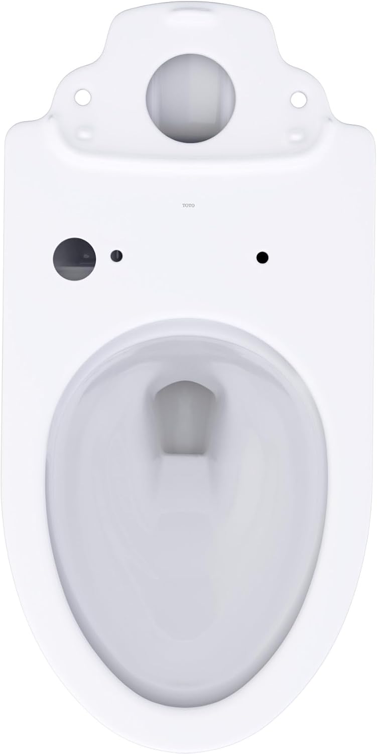 TOTO® Glaston™ WASHLET®+ Elongated Skirted Toilet Bowl with CEFIONTECT®, Cotton White - CT472CUFGT40#01