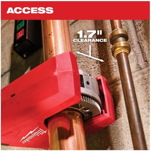 For Milwaukee M12 Brushless 1-1/4 Inch to 2 Inch Copper Tubing Cutter Cordless (Bare Tool) + TPT Premium cart