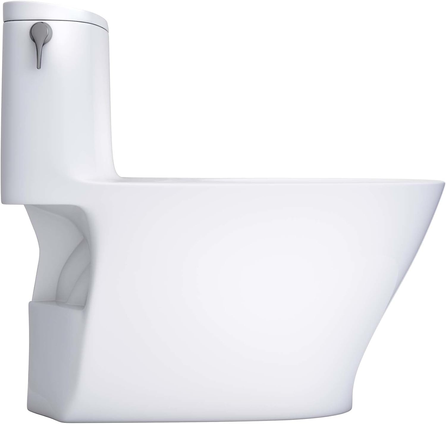 TOTO TCST642CUFGAT4001 Nexus 1.0 GPF One Piece Elongated Chair Height Toilet with Tornado Flush Technology - Less Seat Cotton White
