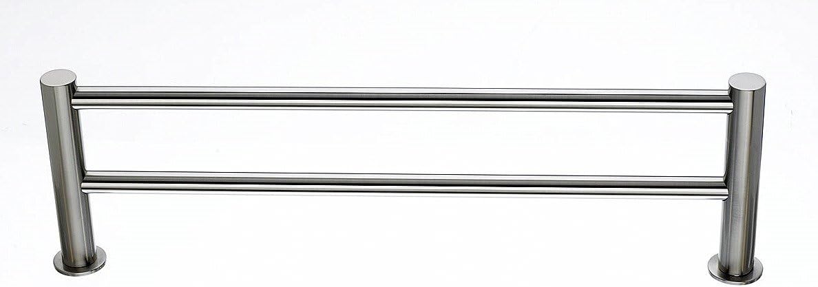 Top Knobs HOP11BSN Hopewell Bath 30' Double Towel Rod - Brushed Satin Nickel