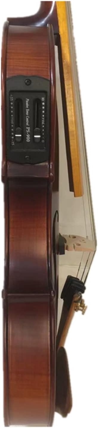 TSTS Brown Colors Solid Wood European Spruce Panel 4/4 Electric Acoustic Violin Musical Instrument Adults Violins