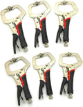 6pc 6' Locking Vise C-Clamp Pliers Flex Pads Hand Tool Welding,Jikkolumlukka