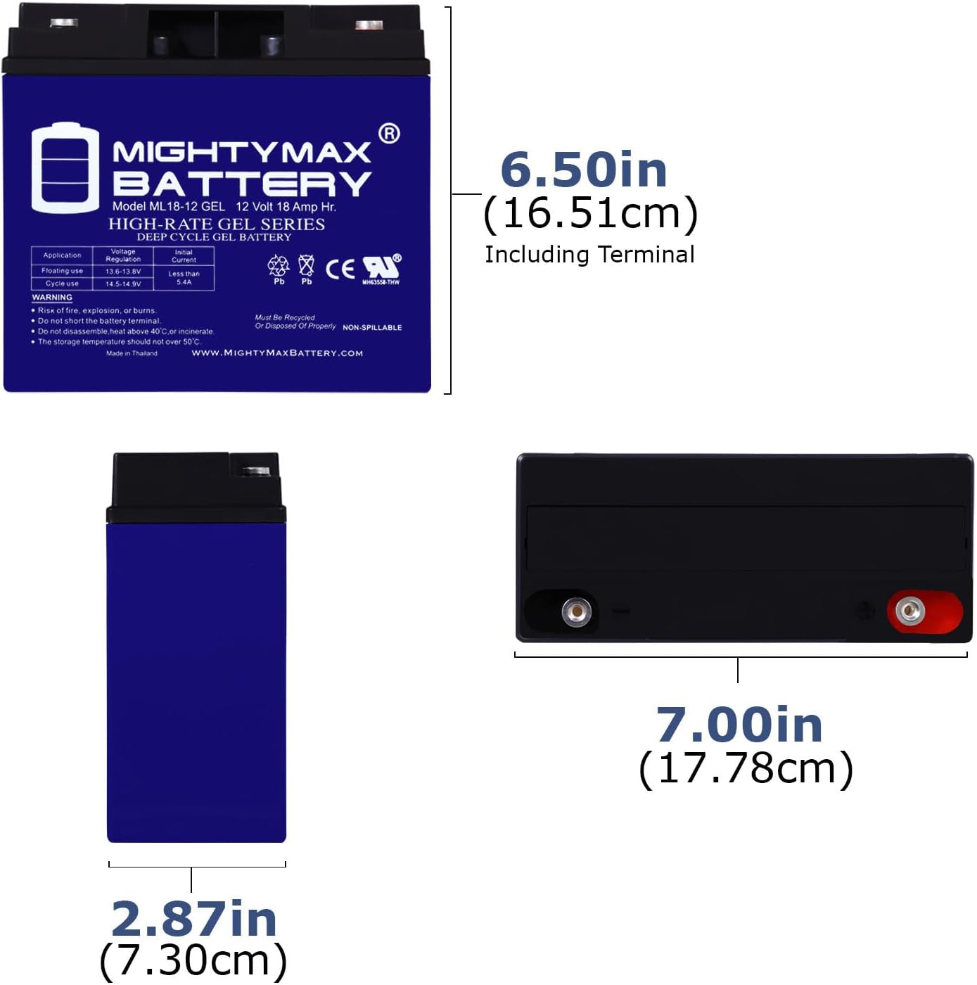 Mighty Max Battery 12V 18AH GEL Battery Replaces E-Wheel EW-36 Mobility Scooter - 4 Pack