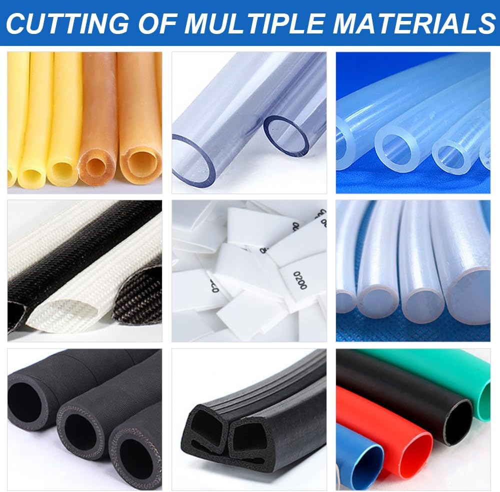 US In Stock 110V Fully Automatic Heat-Shrink Tube Micro-Computer Cutting Machine 300W Electric Tube Cable Pipe Cutter with Micro Computer Control, Cutting Accuracy 0.1Mm, Sleeve Rubber/Plastic Tube