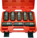 ATD Tools (8628) 12-Point 8-Piece Axle/Spindle Nut Socket Set