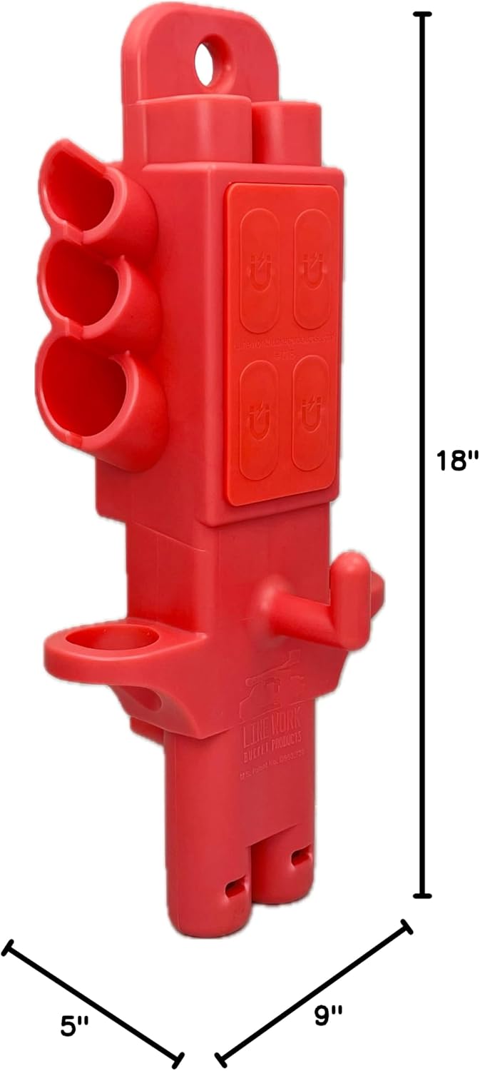 Lineman Socket Pocket All-in-One Pole Framing Solution Compatible with Klein and Milwaukee Lineman Combo Socket Sets with Storage for Transmission nut Runner and Impact Gun