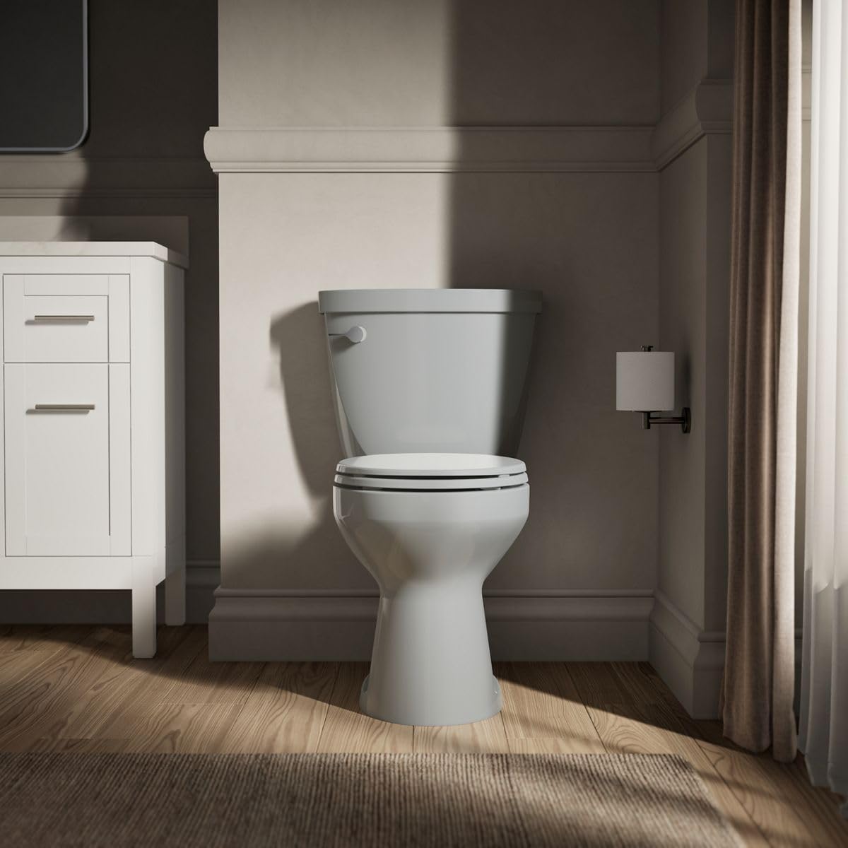 KOHLER Cimarron Comfort Height Two-piece round-front 1.6 gpf chair-height toilet