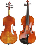 TSTS Professional Violin 20 Years Old Naturally Dried Stripes Maple Violin Body Handmade 4/4 Violin Musical Instrument Adults Violins (Color : 3/4)
