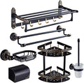 Bathroom Towel Rack Towel Rack Space Aluminum Black Gold Bathroom Pendant Towel Bar Toilet Rack Set