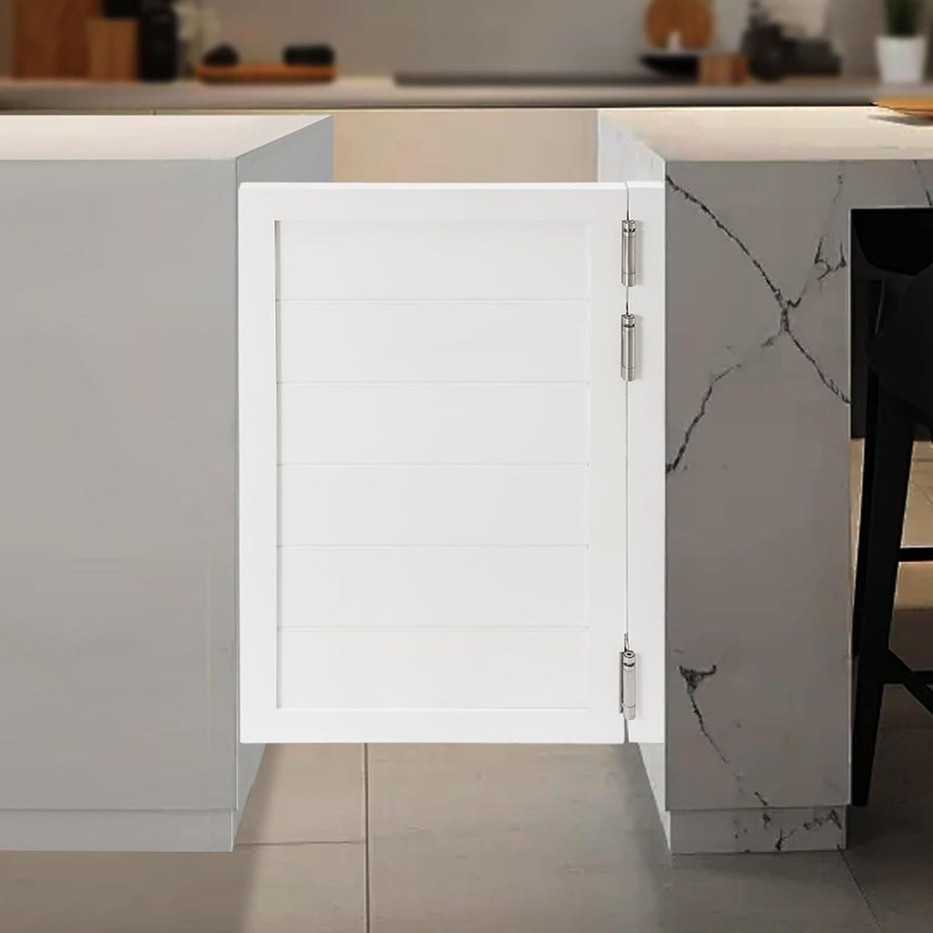 Swinging Cafe Door,Pine Wood Saloon Door Includes Hinges, Single Half Doors for Kitchen Shop Entrance Partition Pub(White,23.6x35.4in)